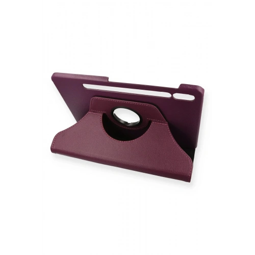 BFS  Samsung Galaxy T860 Tab S6 10.5 Kılıf 360 Tablet Deri Kılıf - Mürdüm