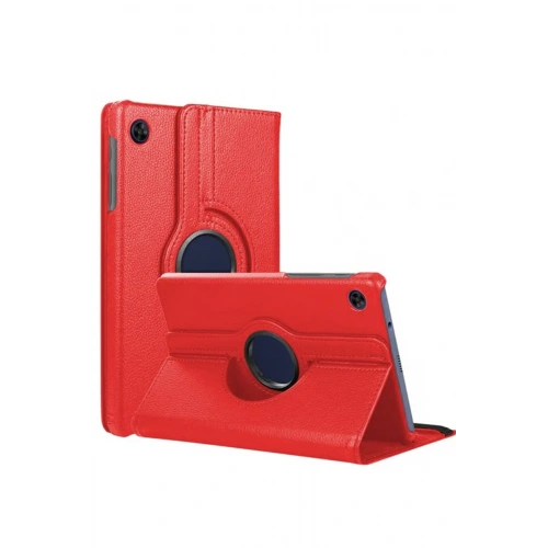 BFS  Samsung Galaxy Tab A11 360 Tablet Deri Kılıf - Kırmızı