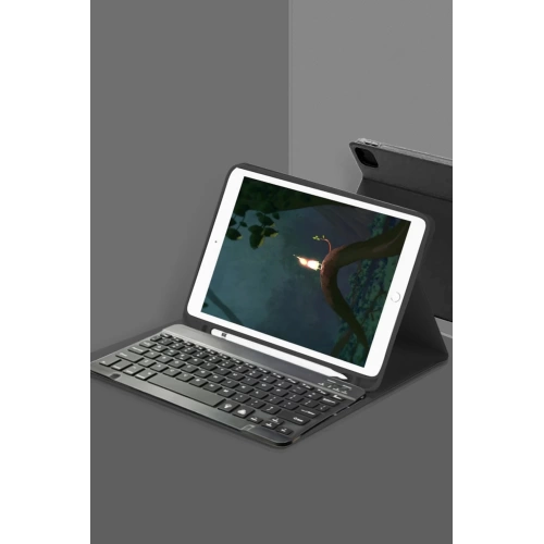 BFS Samsung Galaxy X510 Tab S9 FE 11 Kılıf KC01 Smart Klavyeli Tablet Kılıfı - Siyah