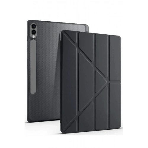 BFS  Samsung Galaxy X610 Tab S9 FE Plus 12.4 Kılıf Kalemlikli Mars Tablet Kılıfı - Siyah