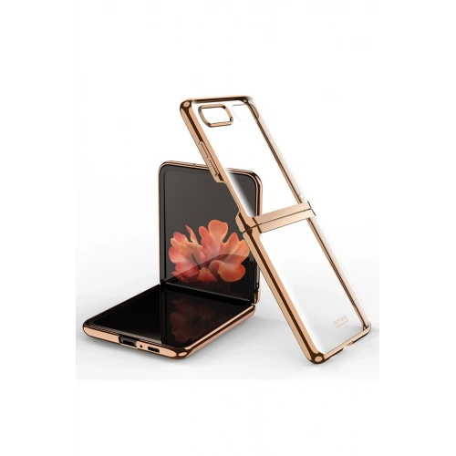 BFS  Samsung Galaxy Z Flip 4 Kılıf Fold Element Kapak - Gold