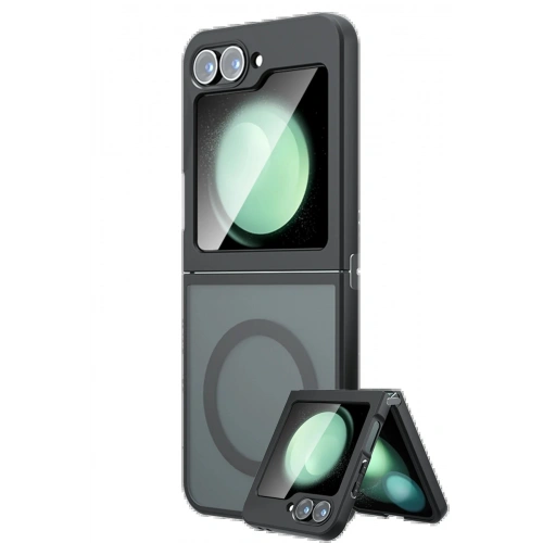 BFS Samsung Galaxy Z Flip 5 Kılıf Blur Fold Magsafe Kapak - Mat Siyah