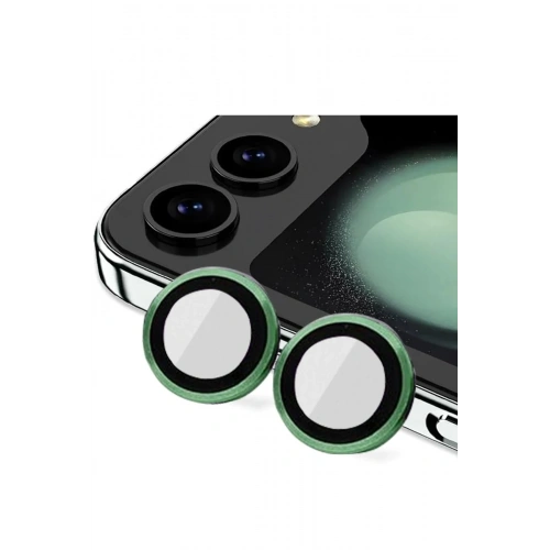 BFS  Samsung Galaxy Z Flip 5 Valdez Metal Kamera Lens - Koyu Yeşil