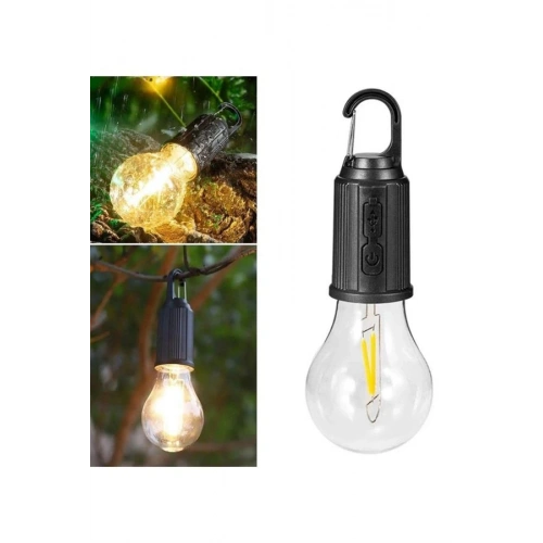 BFS Şarjlı Aydınlatma Ampul Tasarımlı Ambians Işık Askılı Kamp Lambası