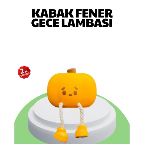 BFS Şarjlı Pumpkin LED Masa Lambası Zamanlayıcılı Dokunmatik