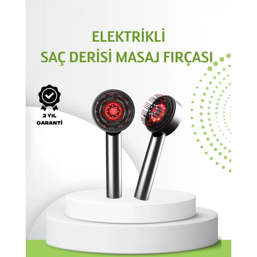 BFS Şarjlı Saç Derisi Masaj Cihazı Kırmızı Işık ve 3D Tarak Dişli