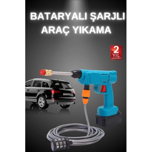 BFS Şarjlı Ve Yüksek Basınçlı Oto Yıkama Makinesi Ve Sulama Tabancası Bahçe Yıkama Makinesi