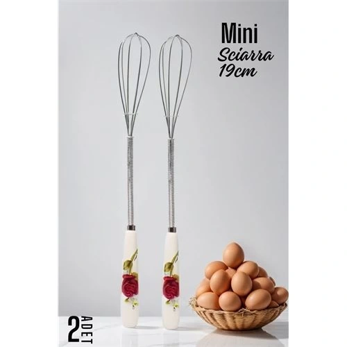 BFS  Sciarra Mini Çırpıcı Seramik Saplı 2 Adet