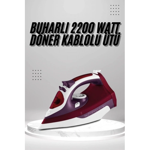 BFS Seramik Tabanlı Kırmızı 2200 Watt Şok Buharlı Ütü