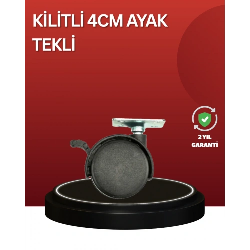 BFS Sessiz Dönen Kilitli Mobilya Tekerleği 4 cm