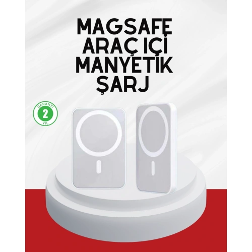 BFS Şık Tasarımlı MagSafe Araç Telefon Tutucu Type-C Girişli