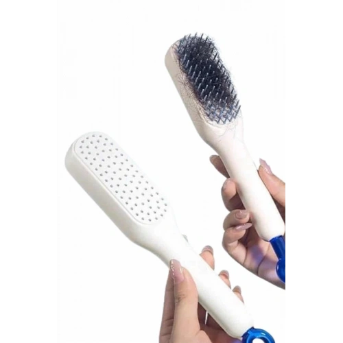 BFS Silikon Yumuşak Sıkı Dişli Sihirli Geri Çekilebilir Tarak Kendini Temizleyen Saç Fırçası