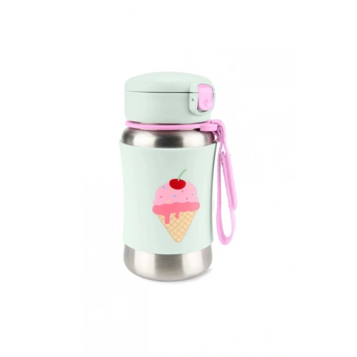 BFS  Skip Hop Zoo Pipetli Paslanmaz Çelik Suluk 350 ml Dondurma