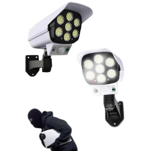 BFS Solar Bahçe Aydınlatması Hareket Sensörlü Uzaktan Kumandalı Kamera Görünümlü