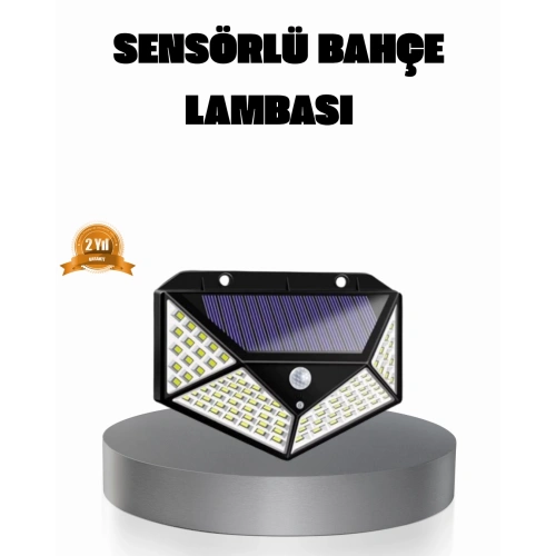 BFS Solar Güçlü 100 LED Bahçe Lambası – Enerji Tasarruflu, Suya Dayanıklı ve Geniş Açılı Işık