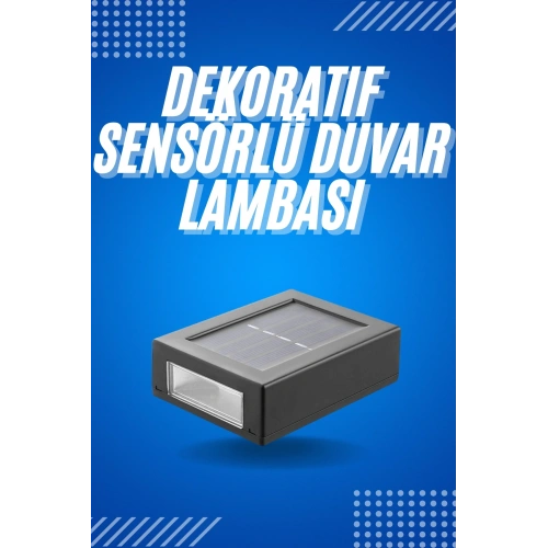 BFS Solar Güneş Enerjili Çift Taraflı Duvar Lambası Çift Taraflı Duvar Lamba Güneş Enerjili