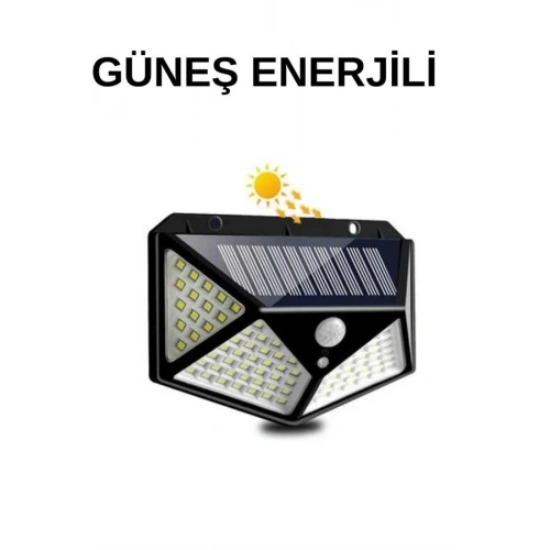 BFS Solar Sensörlü Duvar Lambası Bahçe Lambaso Parlak Beyaz Işık Suya Dayanıklı