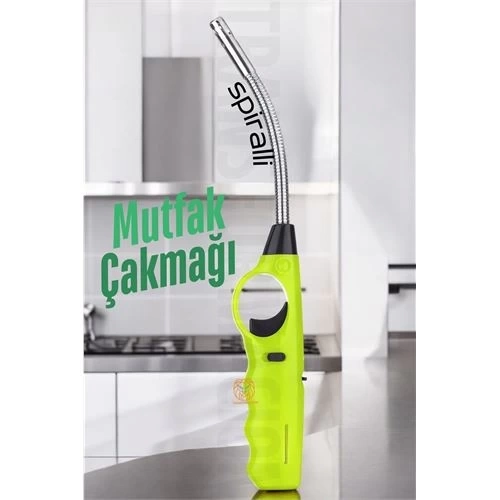 BFS  Spiralli Mutfak Çakmağı Barbekü Mangal Mum Çakmağı