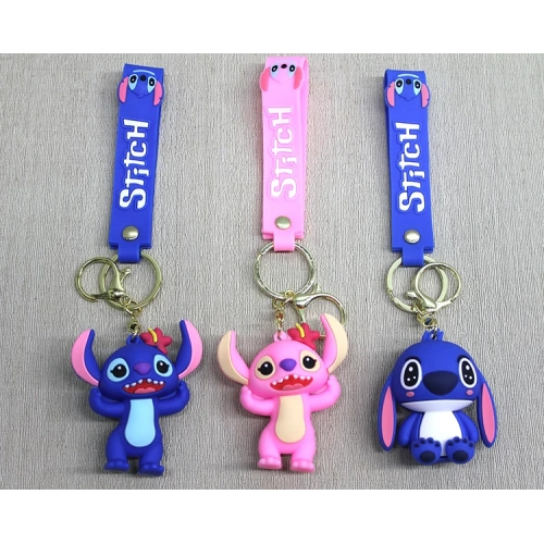 BFS Stitch Angel Silikon Anahtarlık