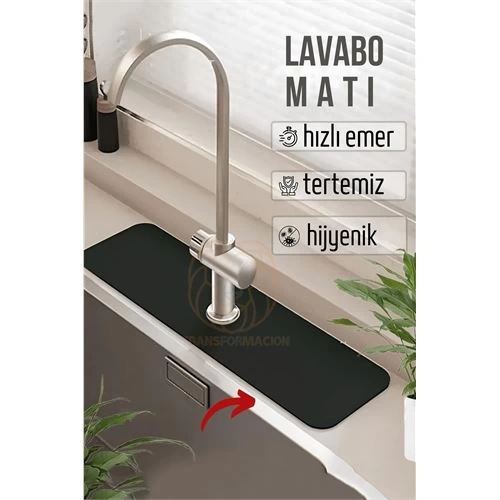 BFS  Su Emici Lavabo Matı Hızlı Emen Musluk Matı