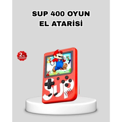 BFS SUP Retro El Konsolu – 500 Oyun, 2 Oyunculu, 3 İnç Ekran, Taşınabilir Şarjlı Atari