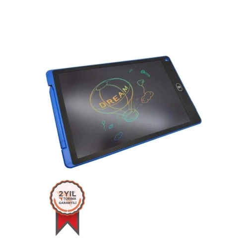 BFS T12 Mavi Writing Tablet Lcd 12 Inç Dijital Kalemli Çizim Yazı Tahtası