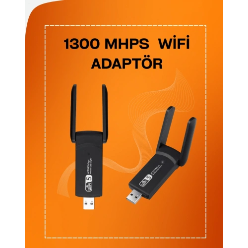BFS Tak-Çalıştır Özellikli Çift Bant WiFi Adaptör – 1200 Mbps
