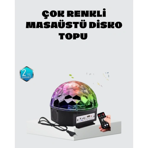 BFS Taşınabilir Mini Disko Topu Lamba – Müzikle Senkronize Işık Efekti ve Parti Atmosferi