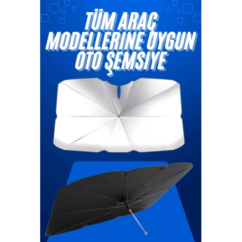 BFS Taşınabilir Oto Cam Güneşliği Katlanabilir Tüm Araçlara Uyumlu Güneş Gölge Koruyucu