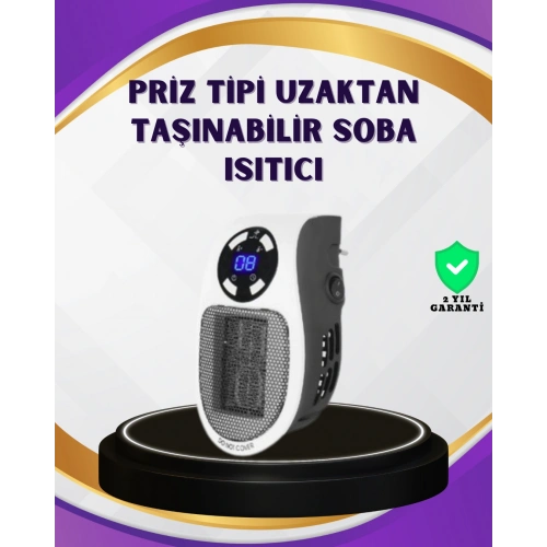 BFS Taşınabilir Priz Isıtıcı Dijital Termostatlı Seramik Isıtıcı