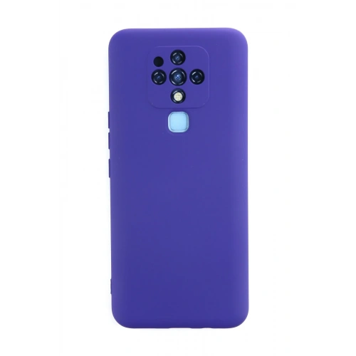 BFS  Tecno Camon 16 Kılıf Nano içi Kadife Silikon - Mor