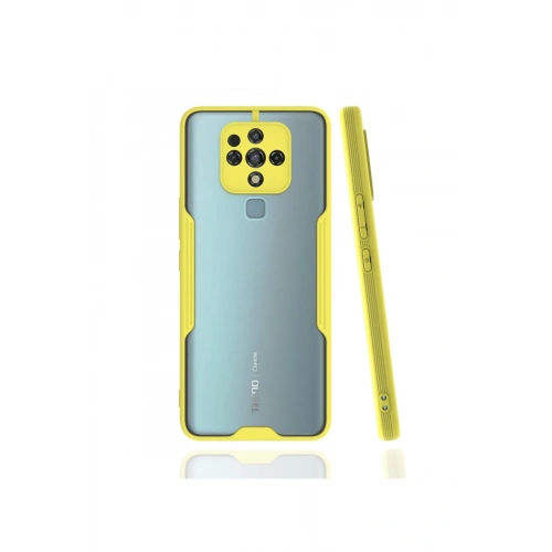 BFS  Tecno Camon 16 Kılıf Platin Silikon - Sarı