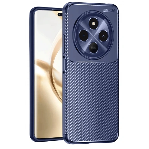 BFS  Tecno Spark 30 Kılıf Auto Focus Karbon Kapak - Lacivert