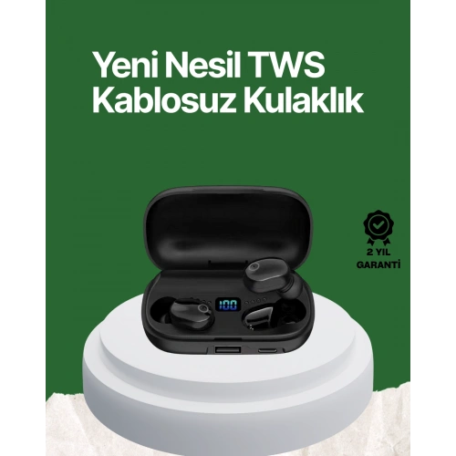 BFS Telefon Şarj Destekli 1800 mAh A10s TWS Kablosuz Kulak İçi Kulaklık