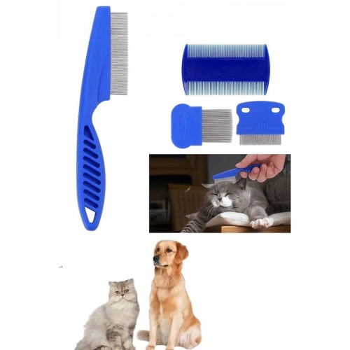 BFS Tüy Fırçası Bit Tarağı Seti Evcil Hayvan Tüy Toplayıcı Bit Pire Önleyici Tarak