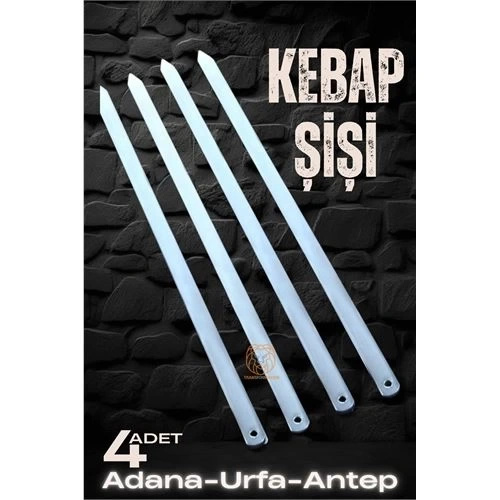 BFS Urfa Şiş Çubukları 4 Adet Galvaniz