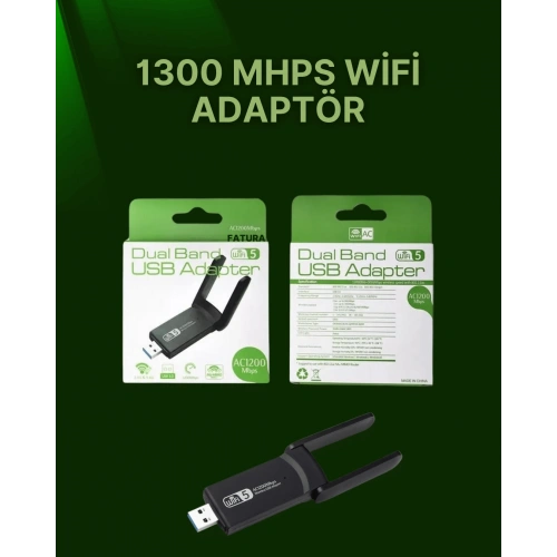 BFS USB 3.0 Wireless Adaptör – 2.4GHz & 5GHz Destekli