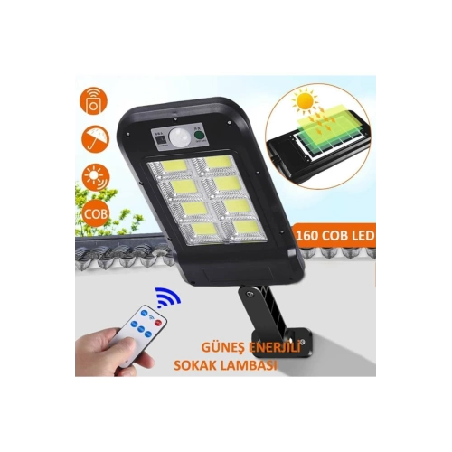 BFS Uzaktan Kumandalı 160 Led Solar Bahçe Lambası