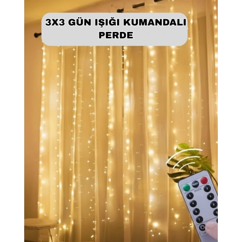 BFS Uzaktan Kumandalı Perde Tipi Günışığı Peri Led Işık Dekorasyon