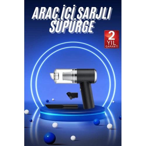 BFS Vakumlu Araç İçi Süpürge Taşınabilir Pratik Şarjlı Temizlenebilir