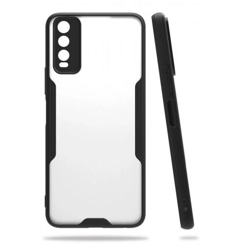 BFS  Vivo Y11S Kılıf Platin Silikon - Siyah