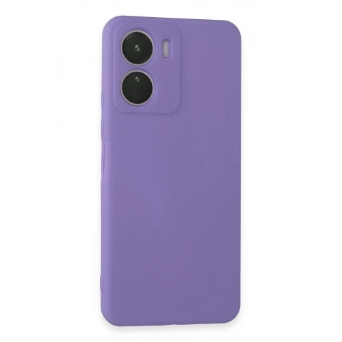 BFS  Vivo Y16 Kılıf First Silikon - Lila