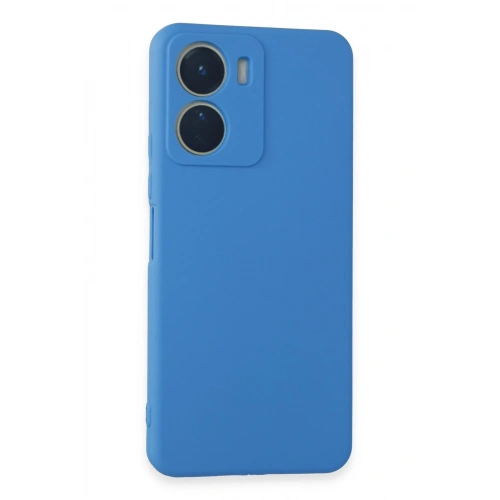 BFS  Vivo Y16 Kılıf First Silikon - Mavi