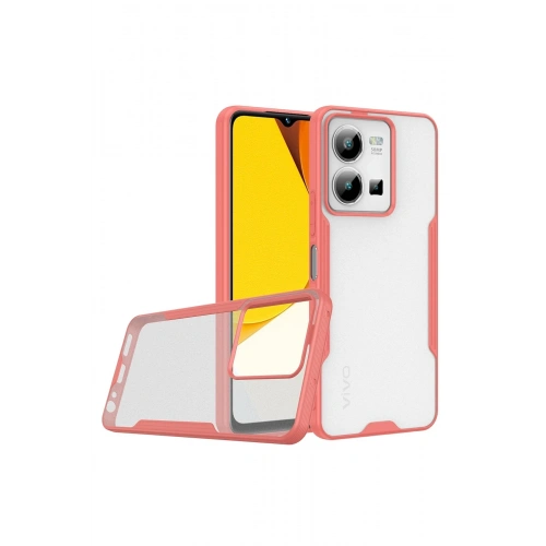 BFS  Vivo Y35 Kılıf Platin Silikon - Pembe