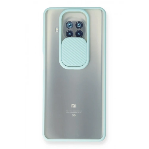 BFS  Xiaomi Mi 10T Lite Kılıf Palm Buzlu Kamera Sürgülü Silikon - Turkuaz