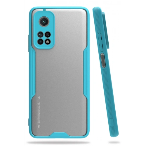 BFS  Xiaomi Mi 10T Pro Kılıf Platin Silikon - Mavi