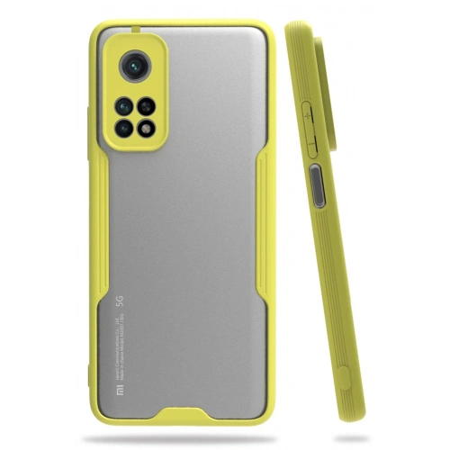 BFS  Xiaomi Mi 10T Pro Kılıf Platin Silikon - Sarı