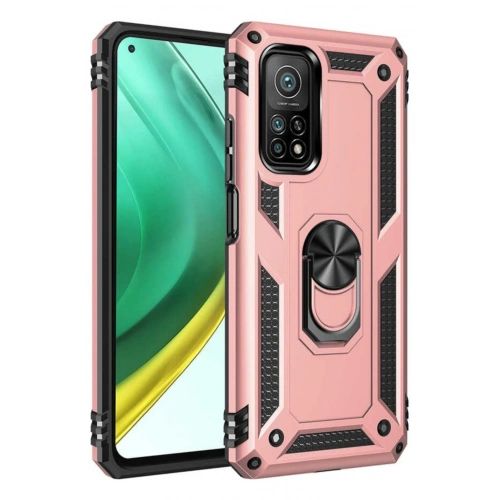 BFS  Xiaomi Mi 10T Pro Kılıf Sofya Yüzüklü Silikon Kapak - Rose