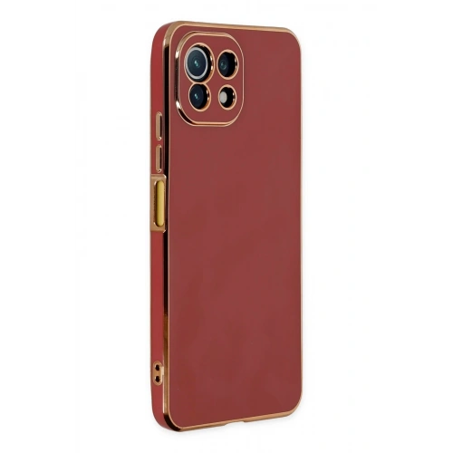 BFS  Xiaomi Mİ 11 Lite Kılıf Volet Silikon - Kırmızı