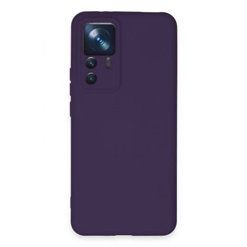 BFS  Xiaomi Mi 12T Pro Kılıf Nano içi Kadife Silikon - Mor